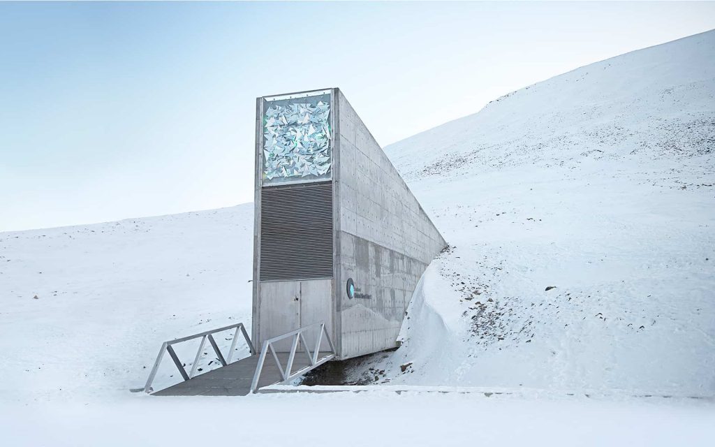 Isole Svalbard banca di semi Luna