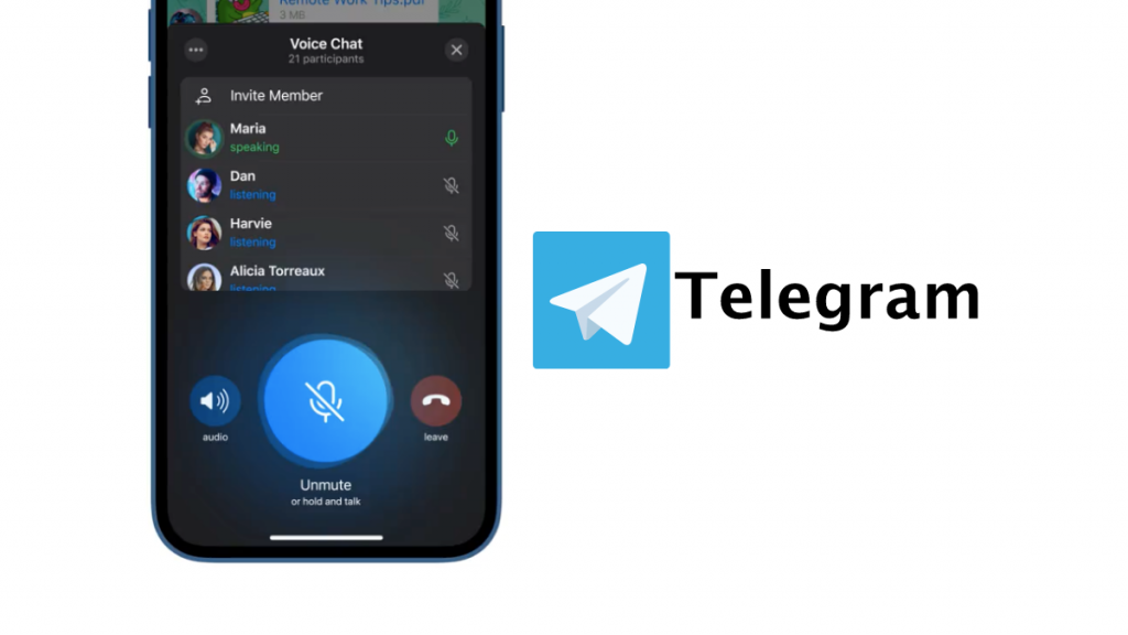telegram canali vocali voice chat