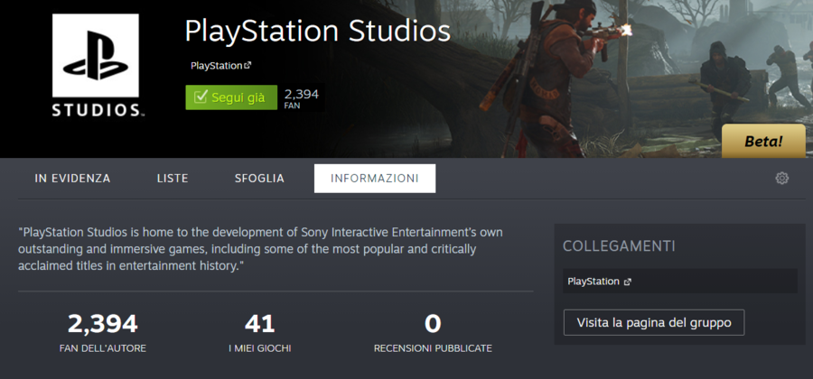 STEAM PLAYSTATION STUDIOS