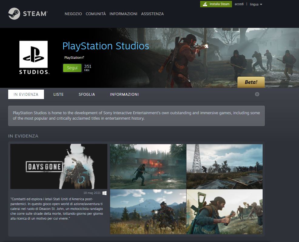 STEAM PLAYSTATION STDUIOS