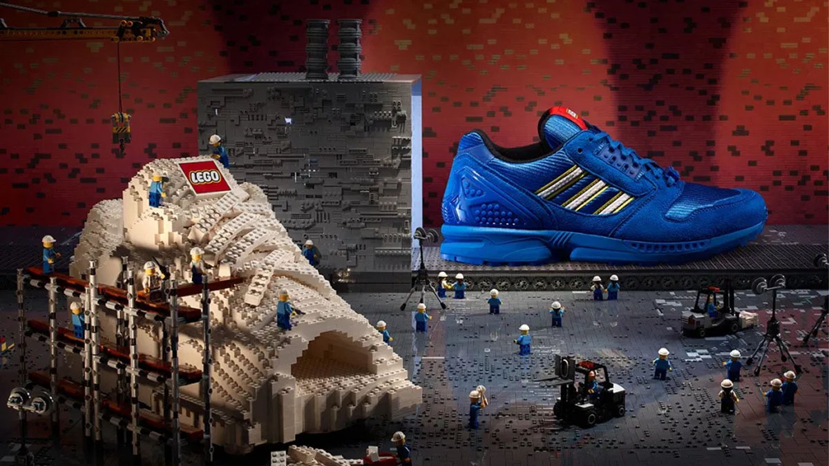 Scarpe Lego Adidas ZX 8000 Bricks