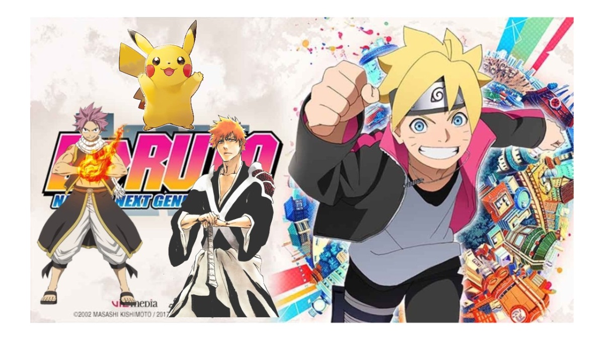 boruto batte naruto pokèmon bleach e fairy tail