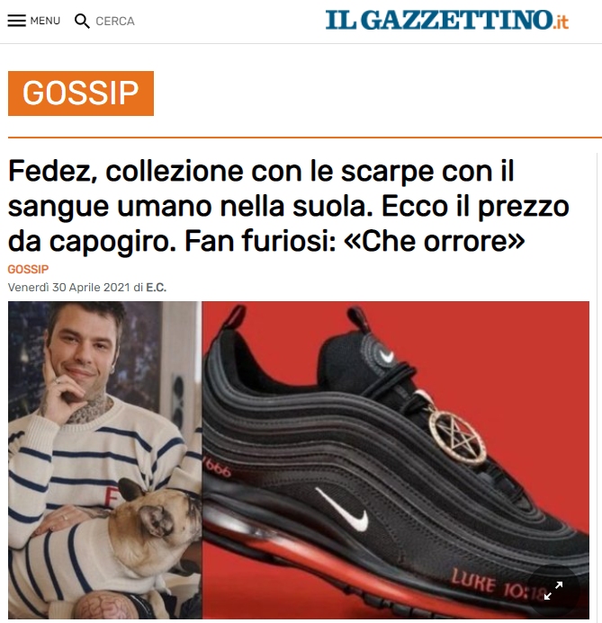 fedez scarpe attacco 1