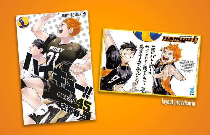 Haikyu!! 45 con mini-shikishi, Star Comics