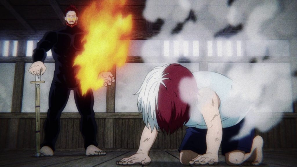 Endeavor allenamento todoroki My Hero Academia