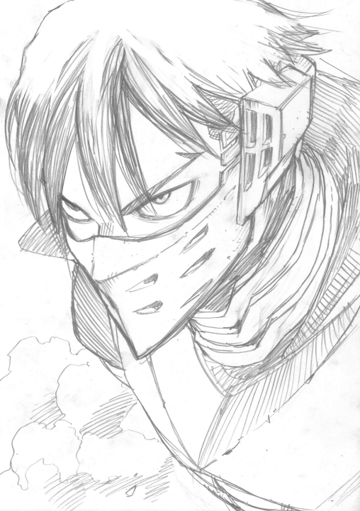 My Hero Academia Iida Horikoshi sketch