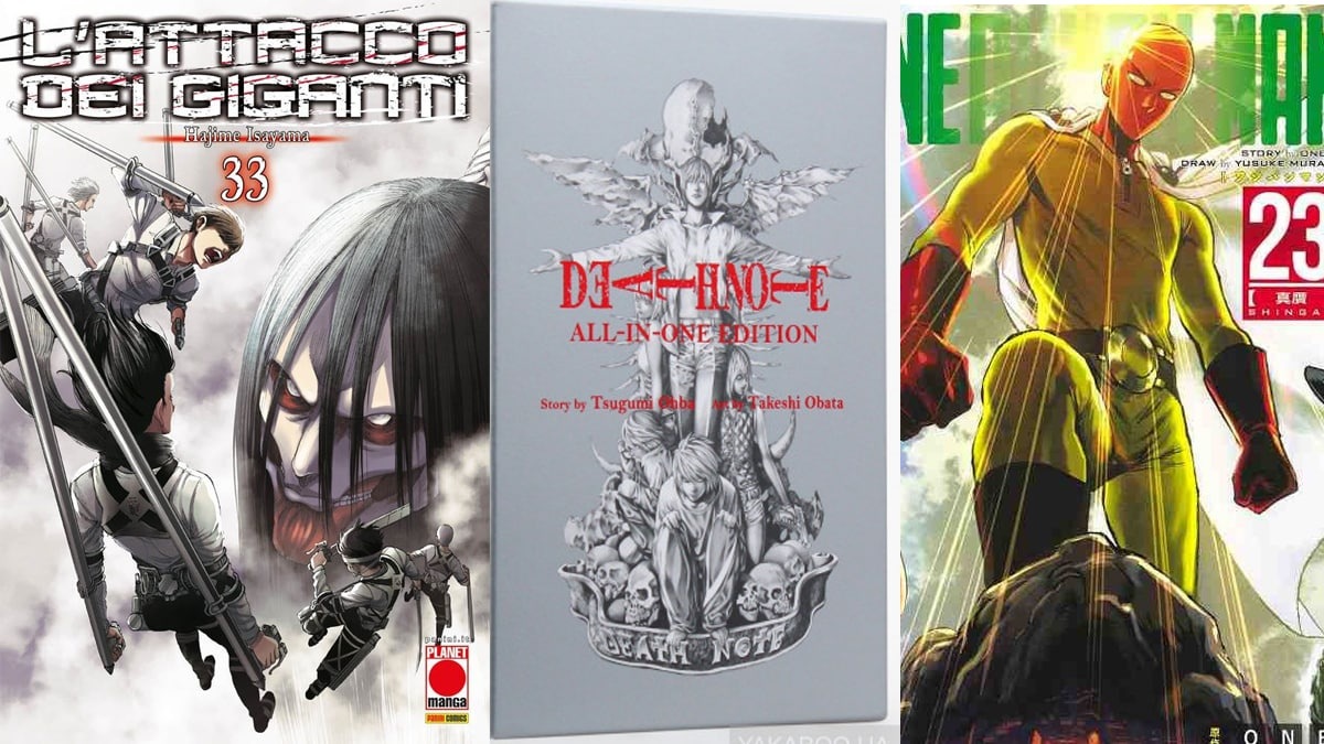 planet manga - panini comics - death note - attacco dei giganti - chainsaw man - one punch man