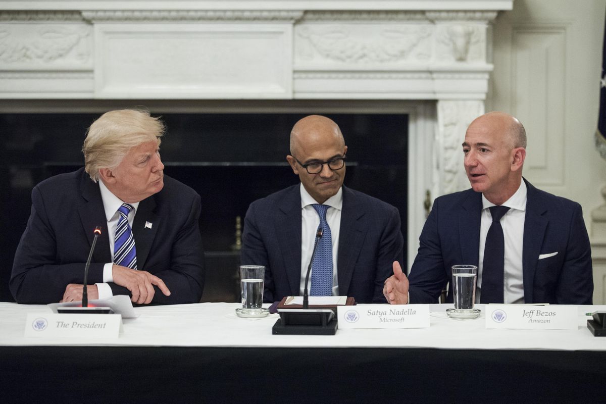 trump bezos