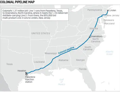 usa oleodotto costline pipeline