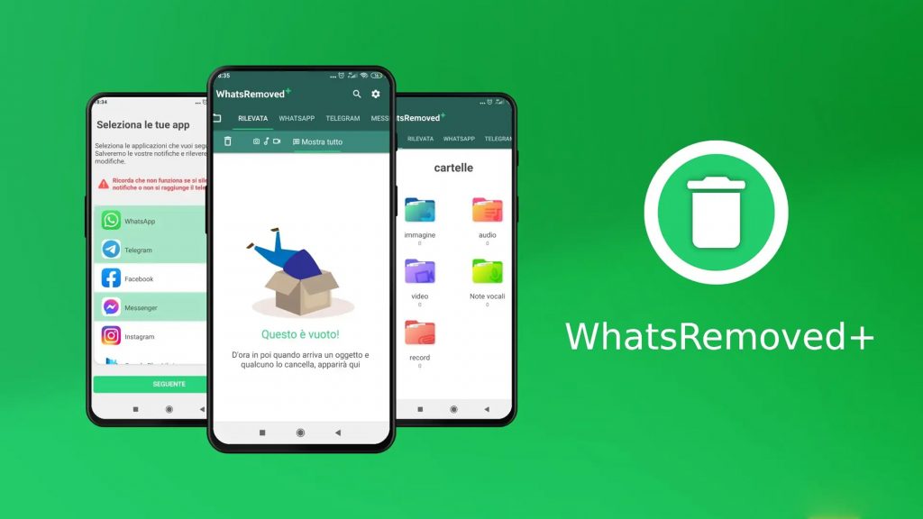 WhatsRemoved+ Whatsapp messaggi cancellati