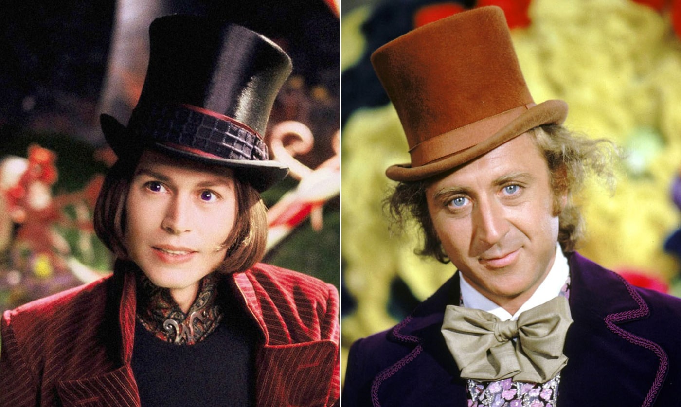 Johnny Depp e Gene Wilder willy wonka