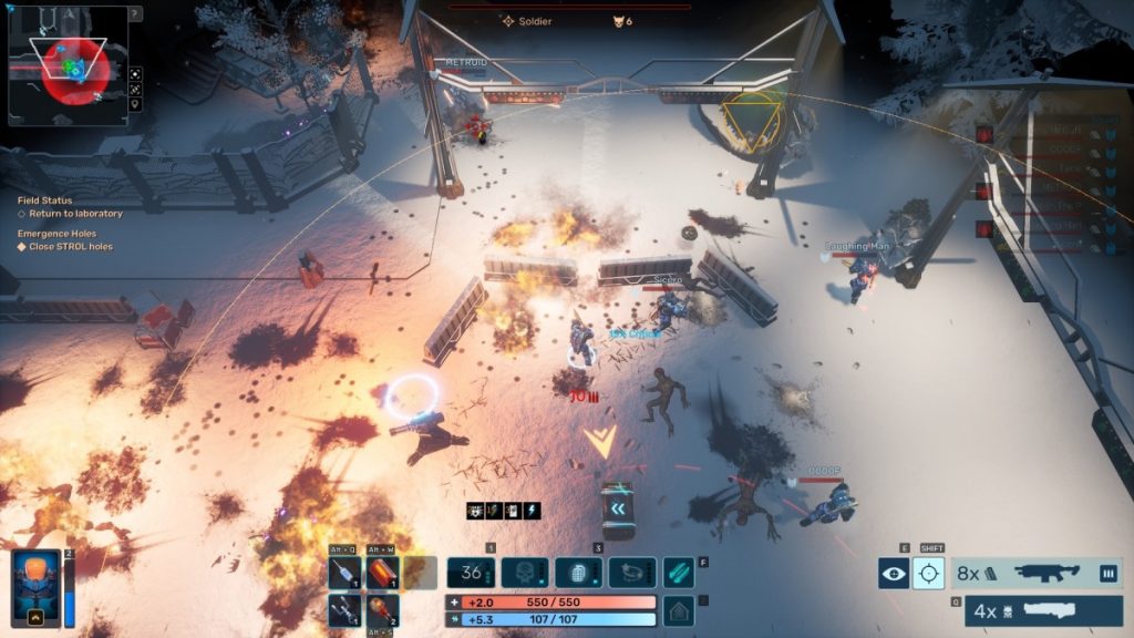 Screenshot del gameplay di red solstice 2