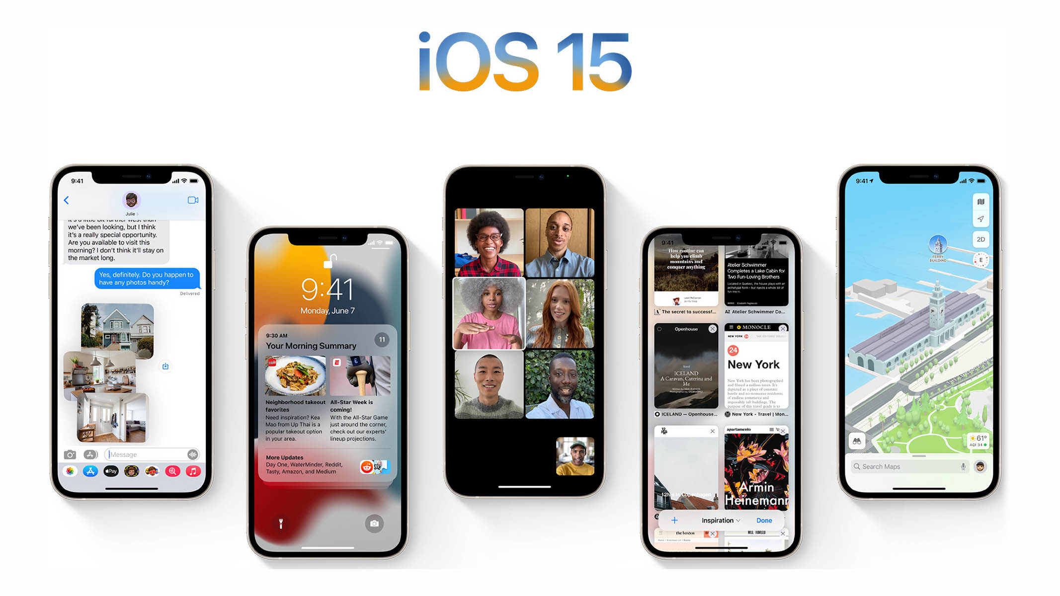 Novità iOS 15 WWDC21 Apple