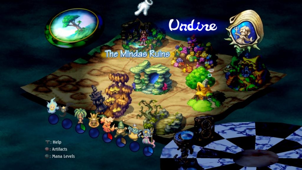 legend of mana mappa del mondo