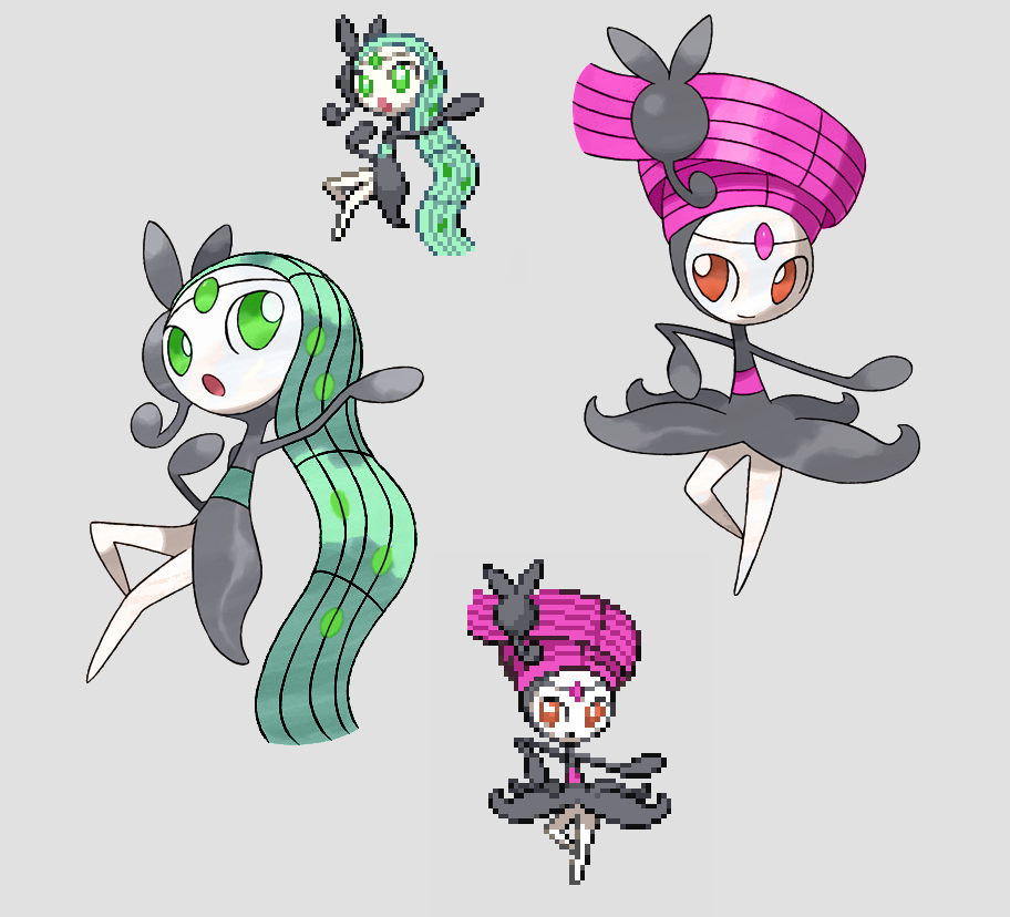 Meloetta is inspired by greek muses and to music in general. 