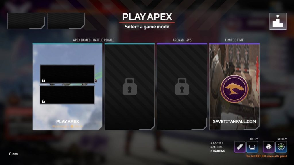 Schermata di Apex Legends hackerato