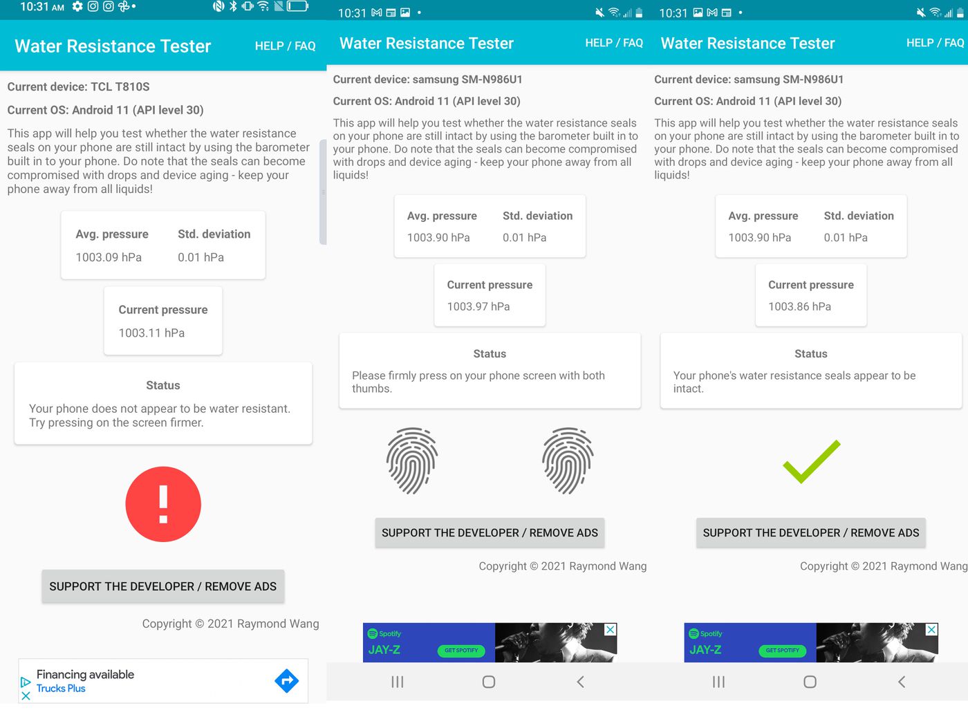 smartphone impermeabile app