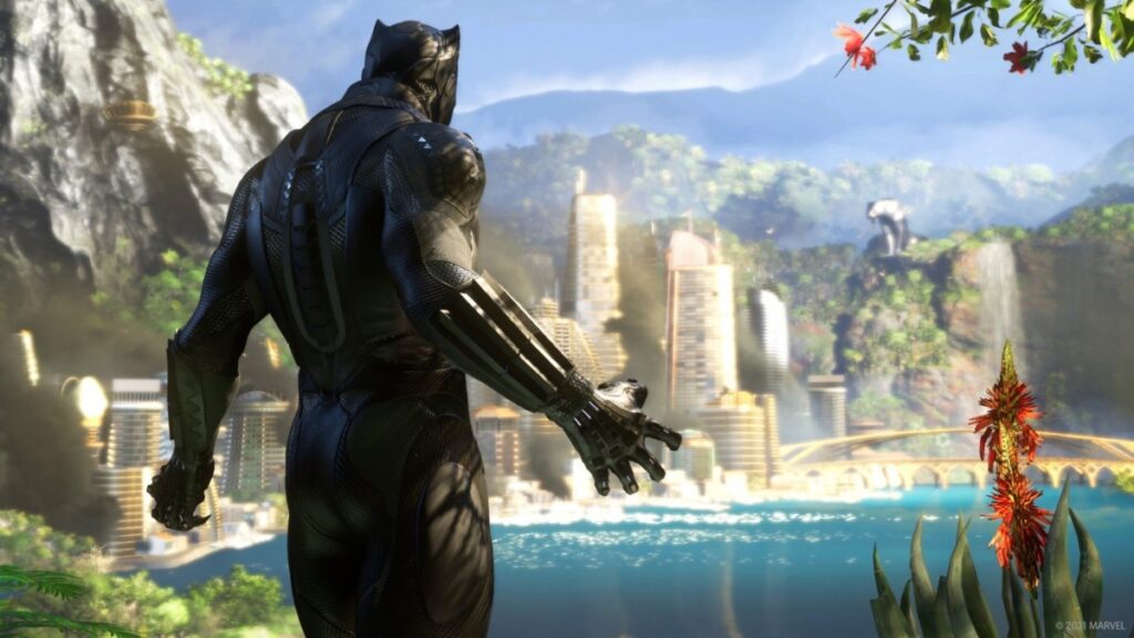 Black panther in avengers war for wakanda
