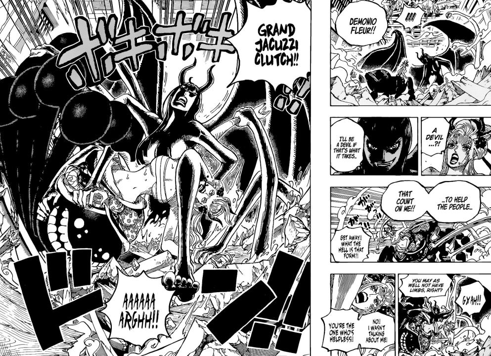One Piece 1021, Nico Robin power-up Demonio