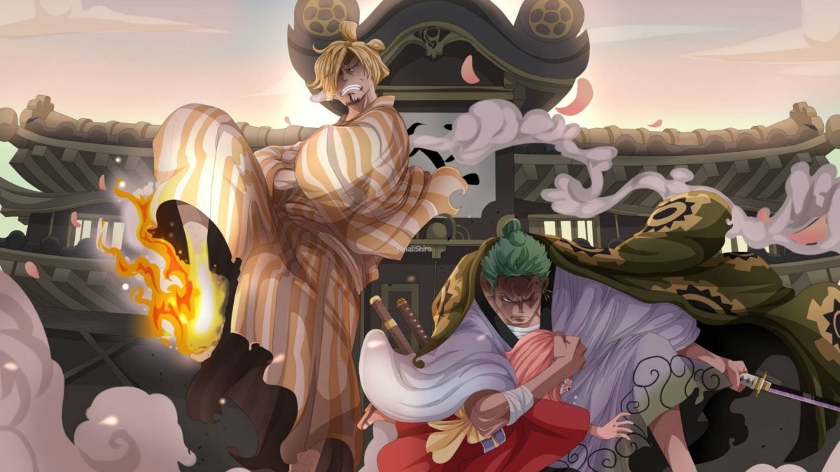 one piece 1022 sanji e zoro, le star