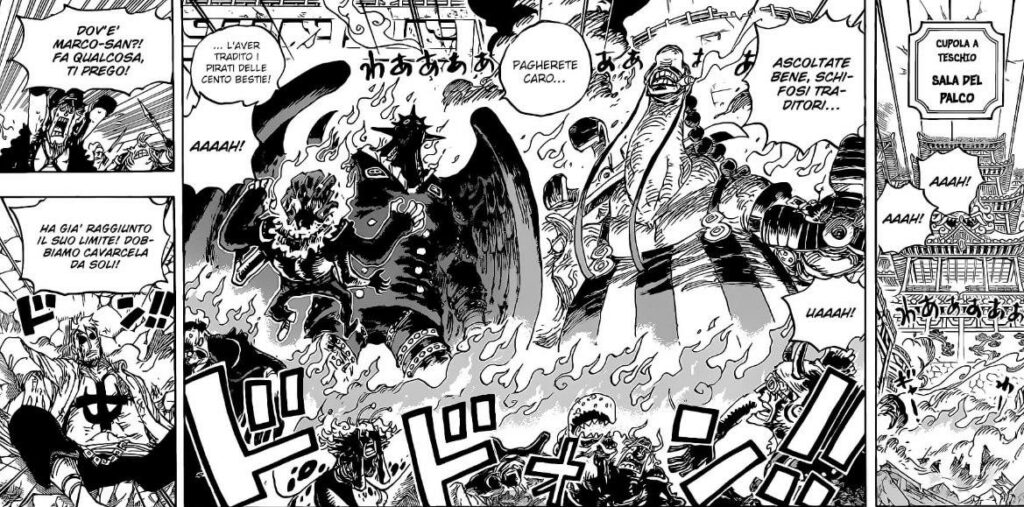 One Piece 1022, Zoro e Sanji contro King e Queen