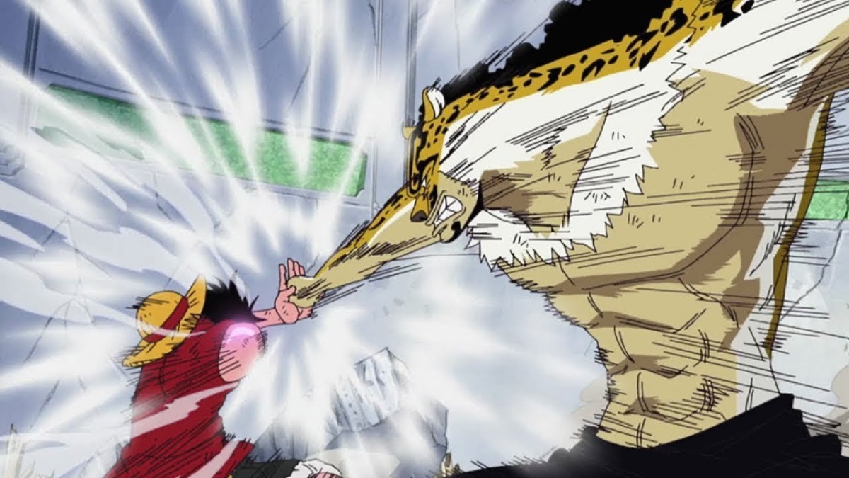 one piece luffy vs lucci