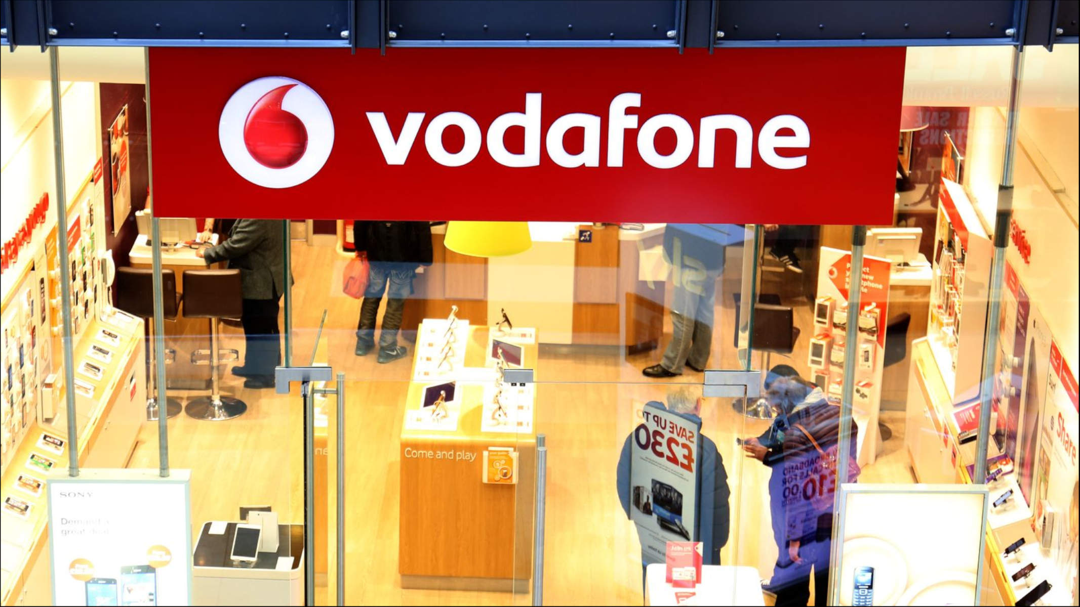 Vodafone UK Roaming Pagamento