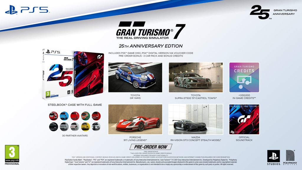 gran turismo 7 contenuti 25th anniversary edition