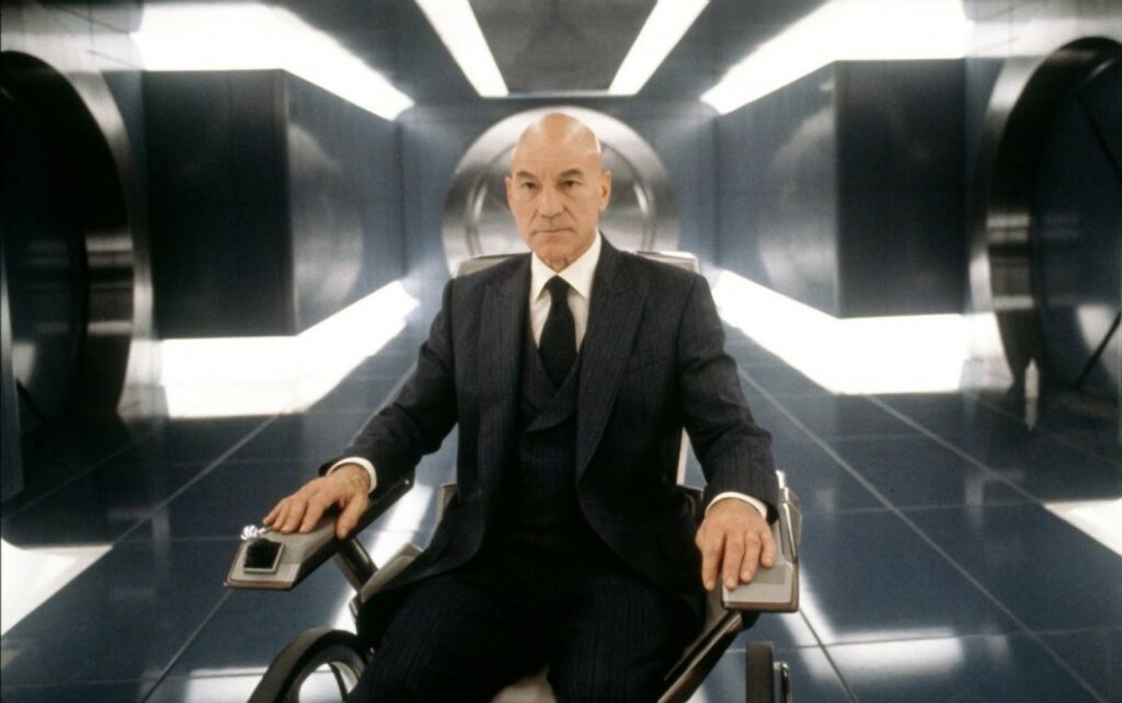 Patrick Stewart come Professor X