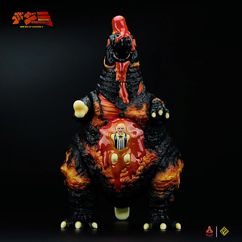 THE CHICKZILLA Burning Version by Fat Lane Toys 3