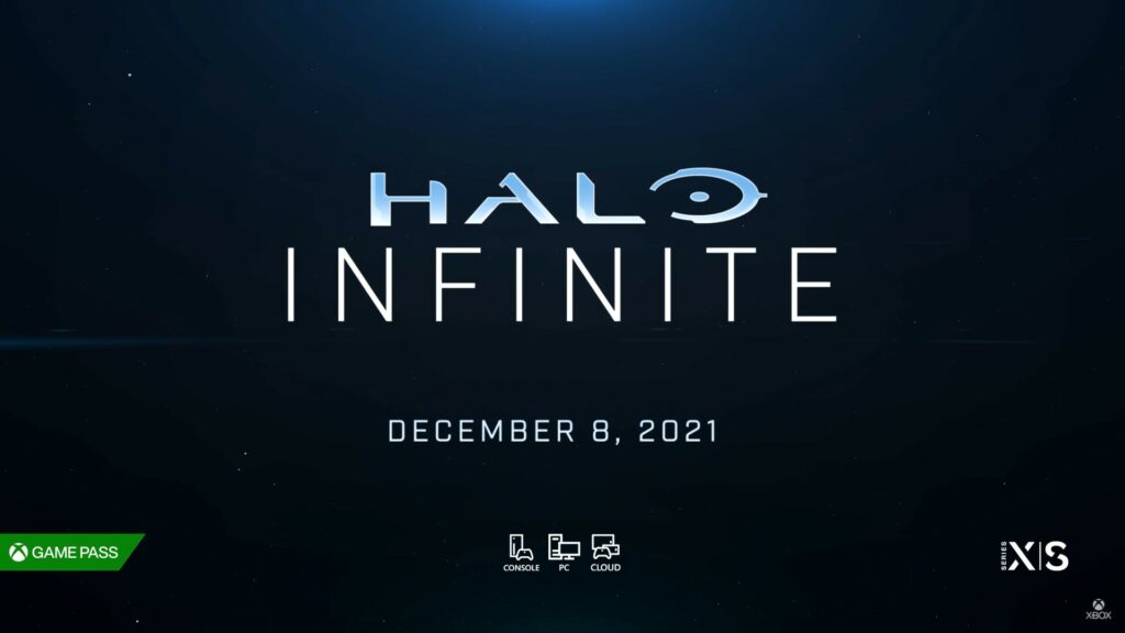 logo halo infinite con data d'uscita