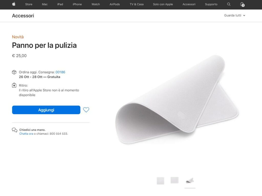 Panno Pulizia Apple