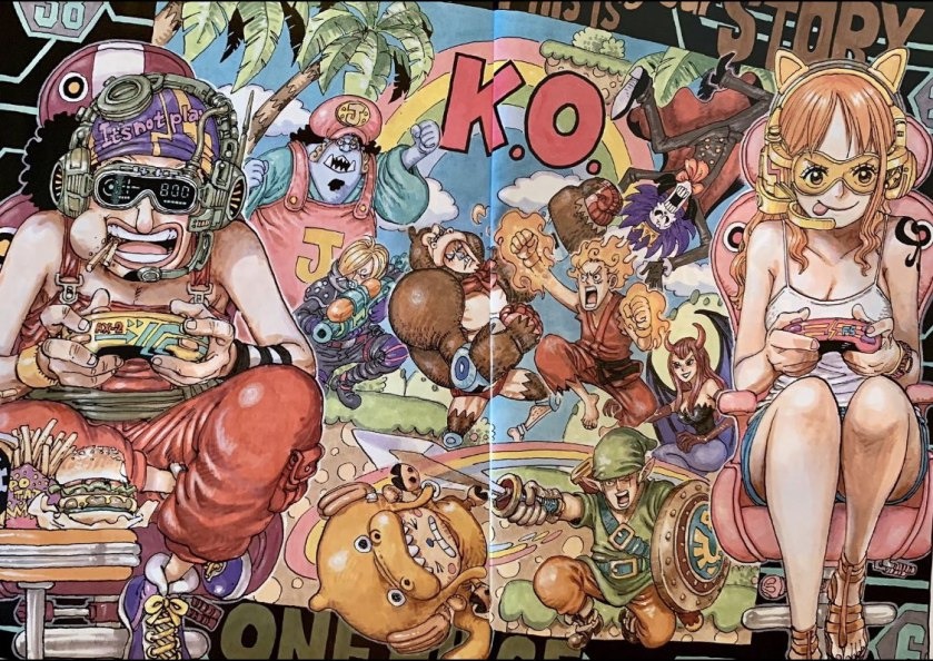 one piece 1028 spoiler color spread