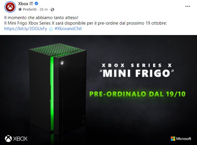 xbox mini frigo italia