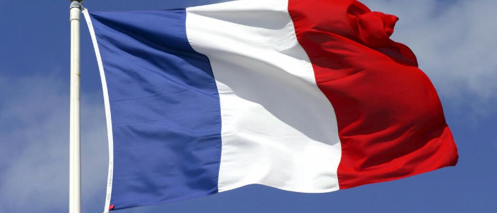 la bandiera della Francia