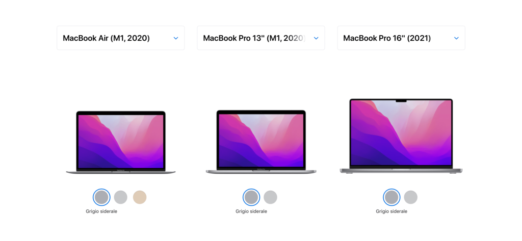 MacBook Confronto Modelli 