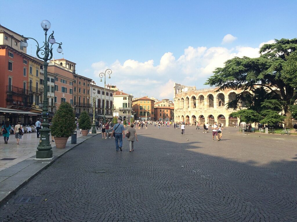 Piazza Bra a Verona