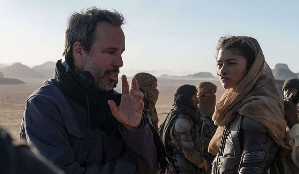 Denis Villeneuve sul set di Dune