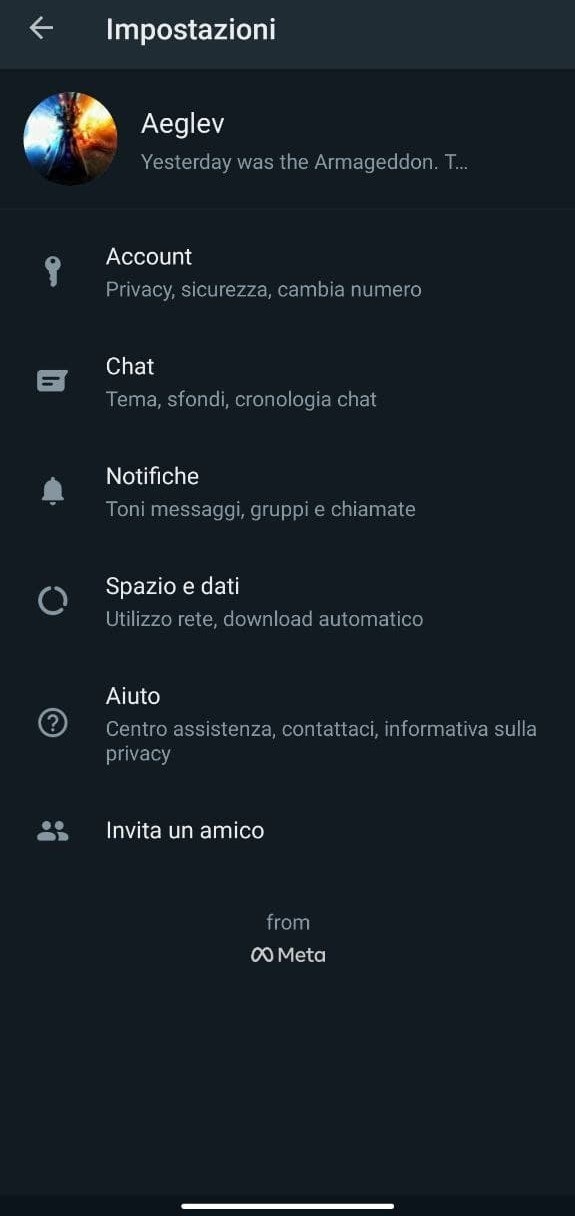 WhatsApp Messaggi Effimeri