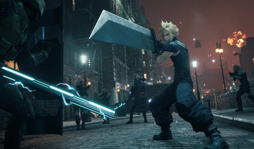 final fantasy 7 remake intergrade cloud battaglia 1