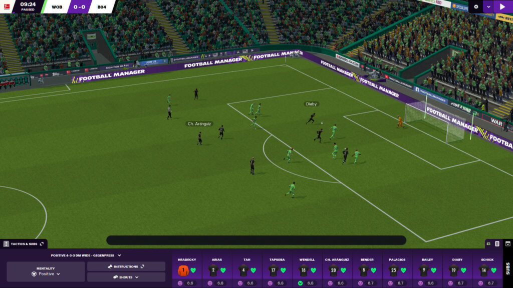 football manager 2021 schermata di gioco