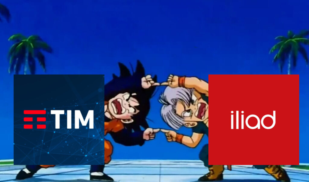 TIM Iliad fusione Dragon ball