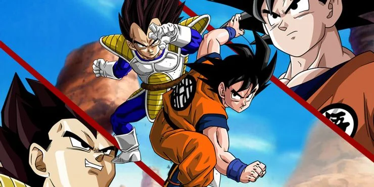 Dragon Ball Z Saiyan Saga Goku Vegeta Fight min