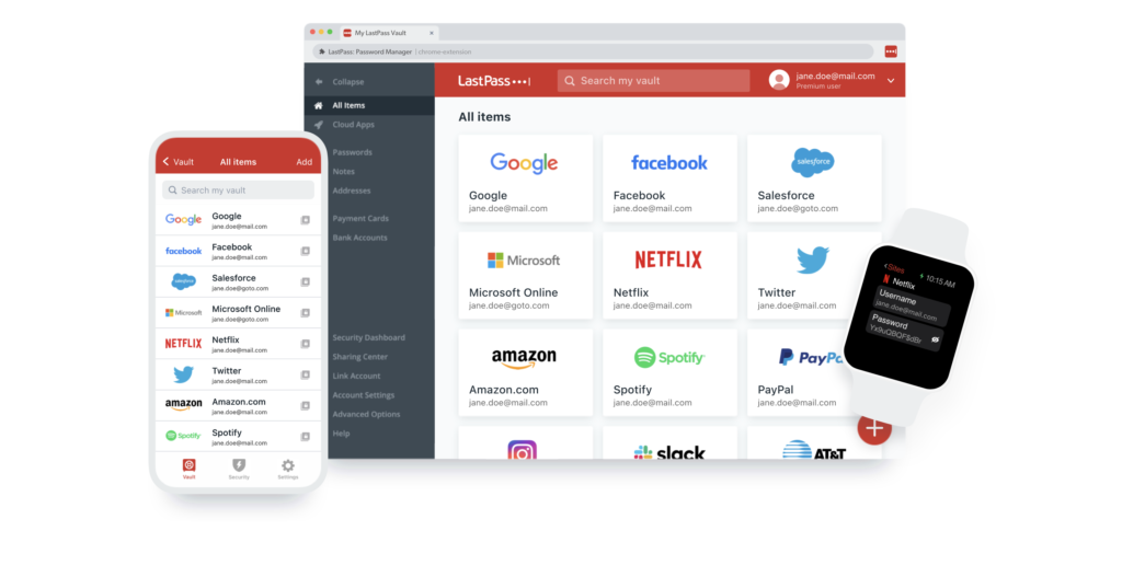 lastpass gestore password