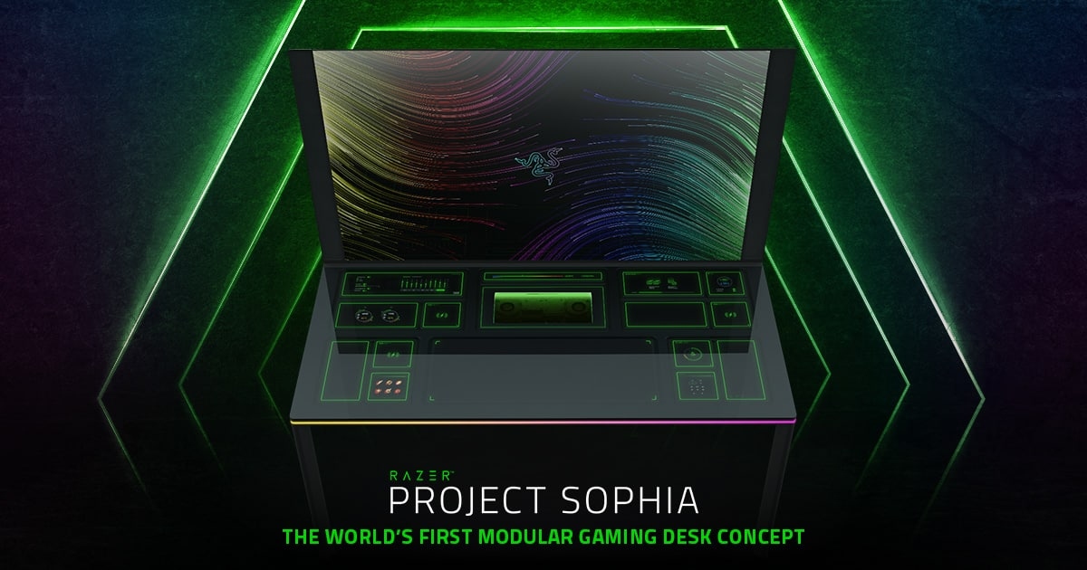 Project Sophia scrivania gaming di Razer
