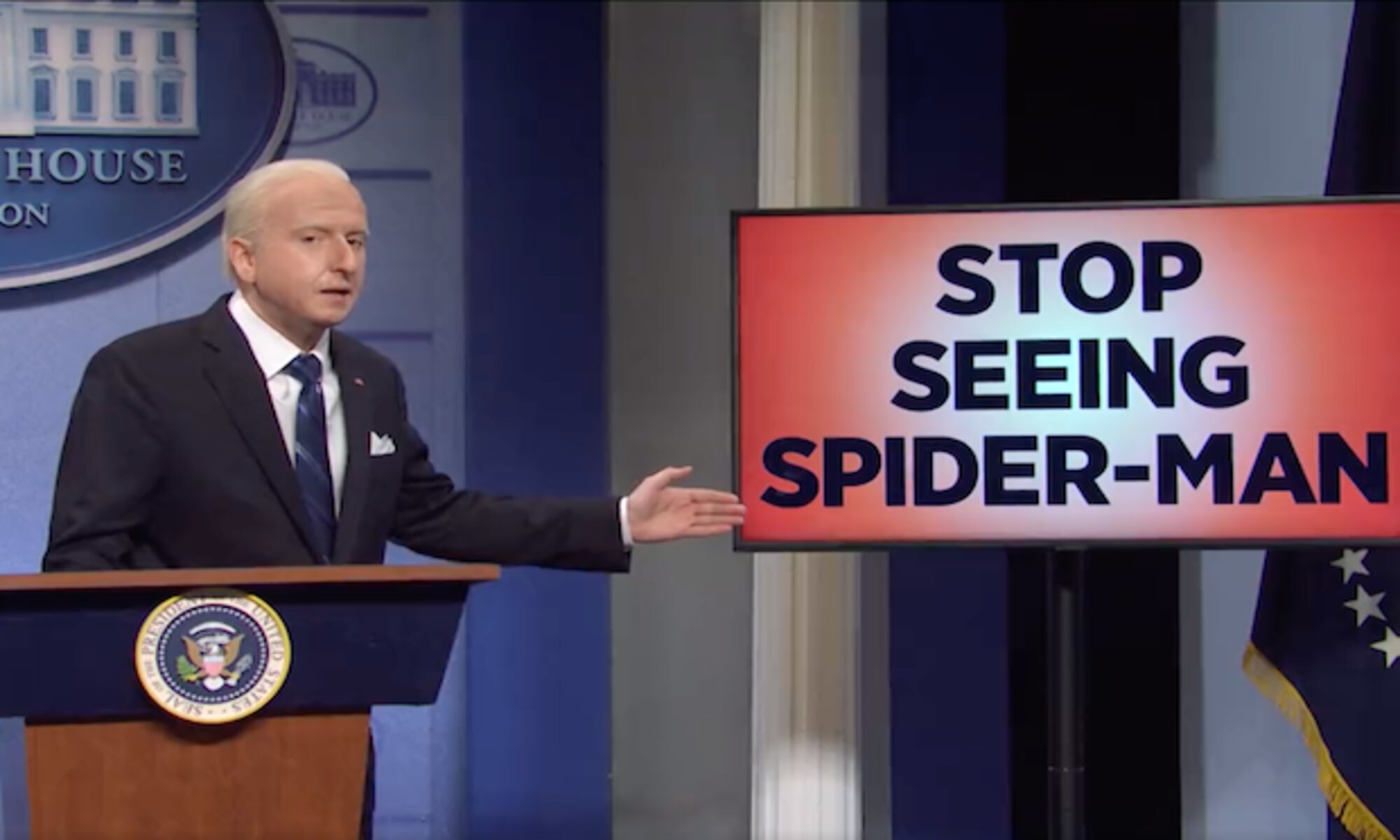 joe biden incolpa spider-man