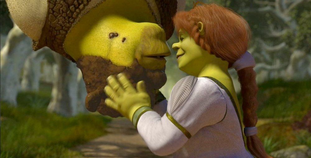 shrek bacio alla spiderman