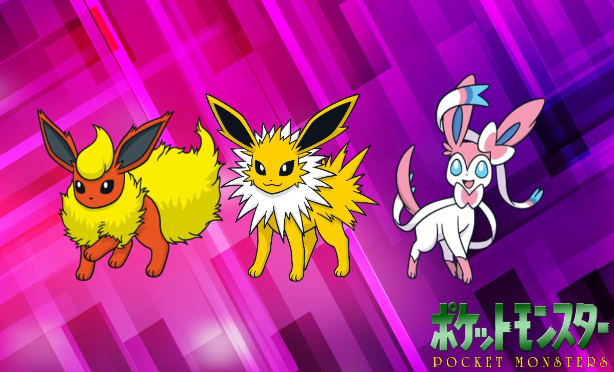 Jolteon. Flareon. Sylveon