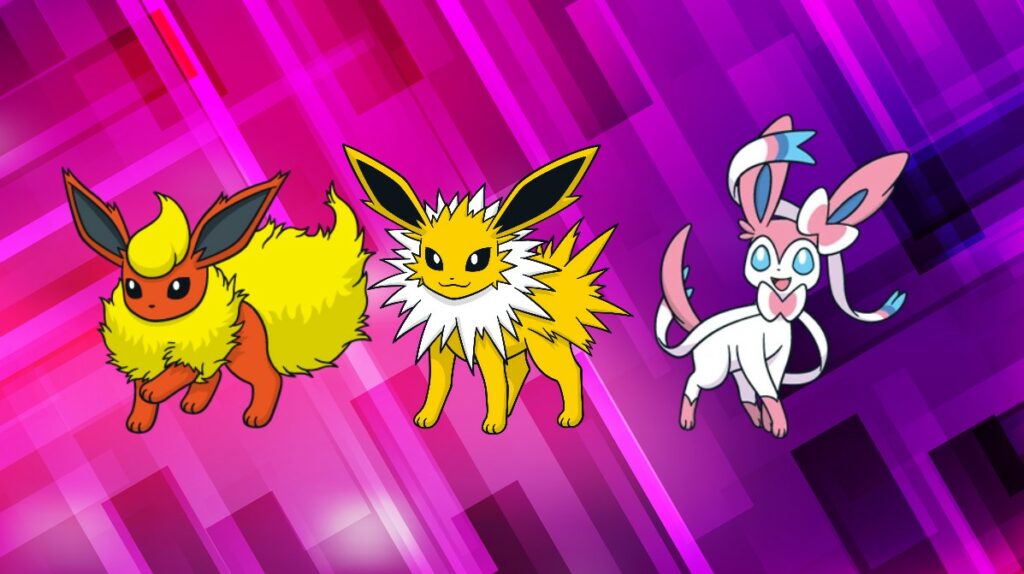 Pokémon, Jolteon, Flareon, Syveon