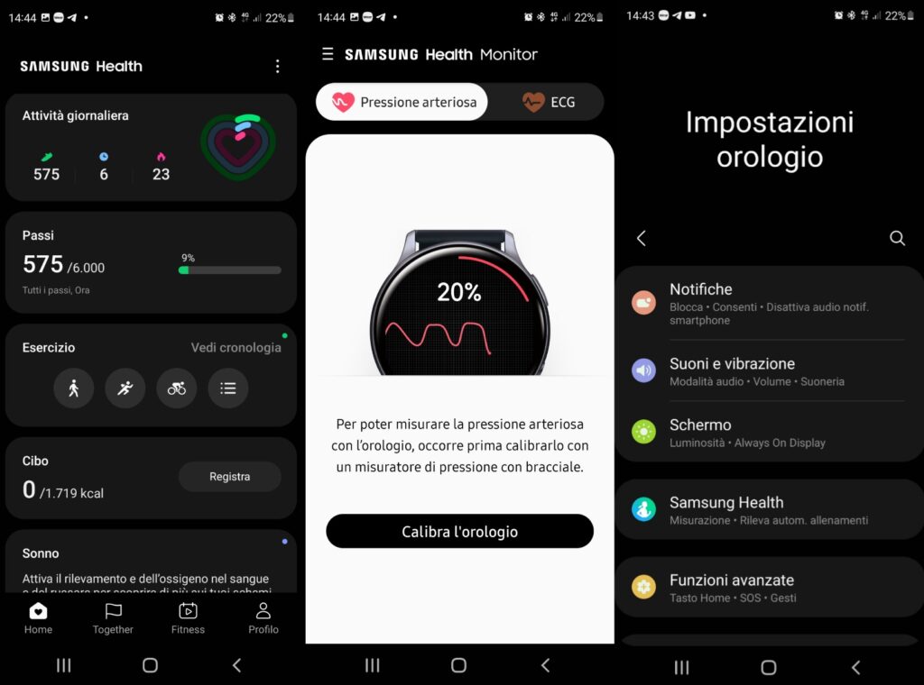 Samsung Galaxy Watch 4 applicazioni